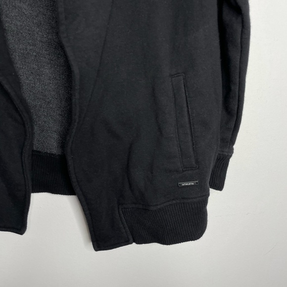 ATHLETA wrapper delight black cowlneck cardigan - Picture 4 of 12